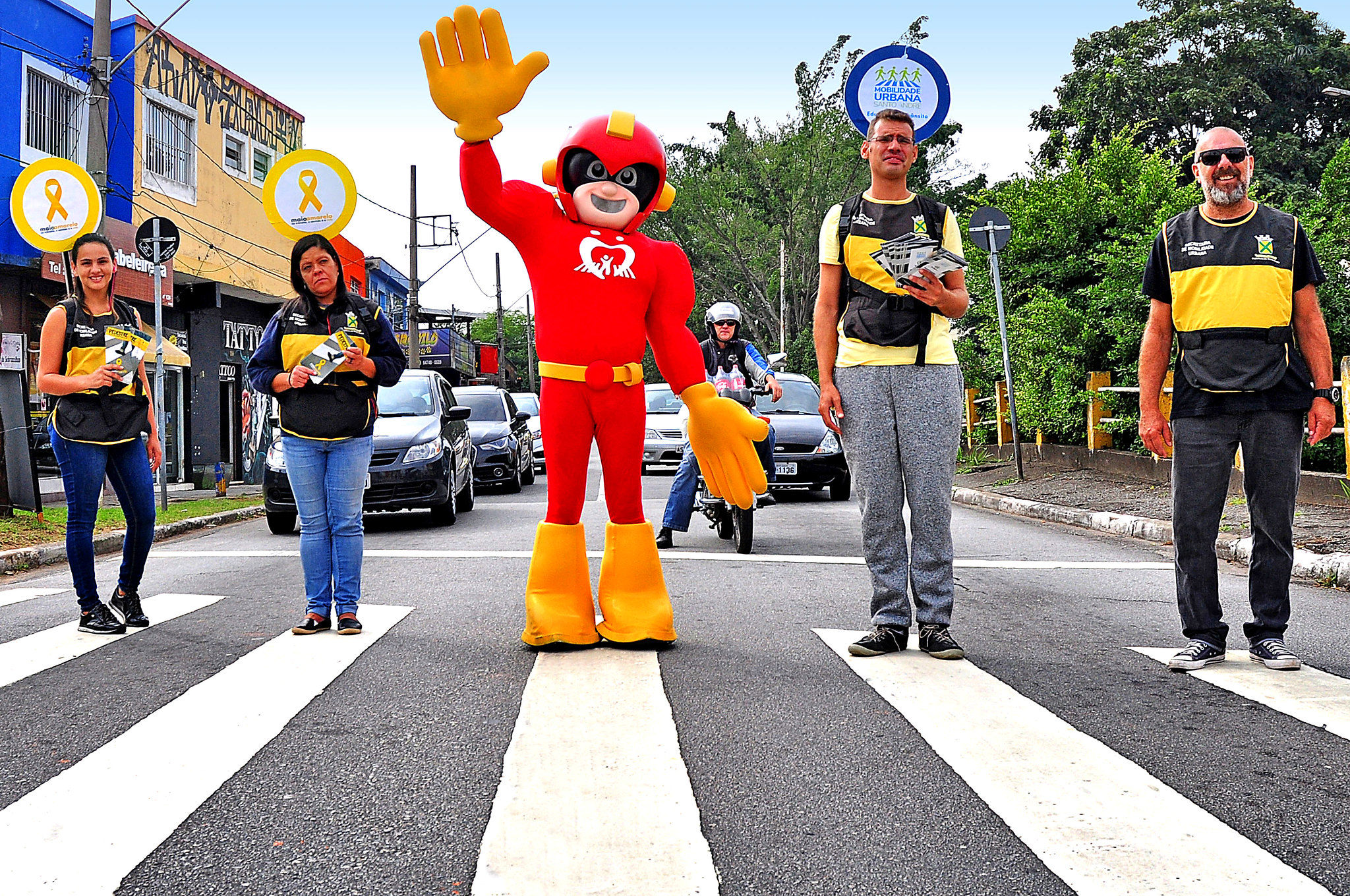 Santo André inicia campanha do Maio Amarelo