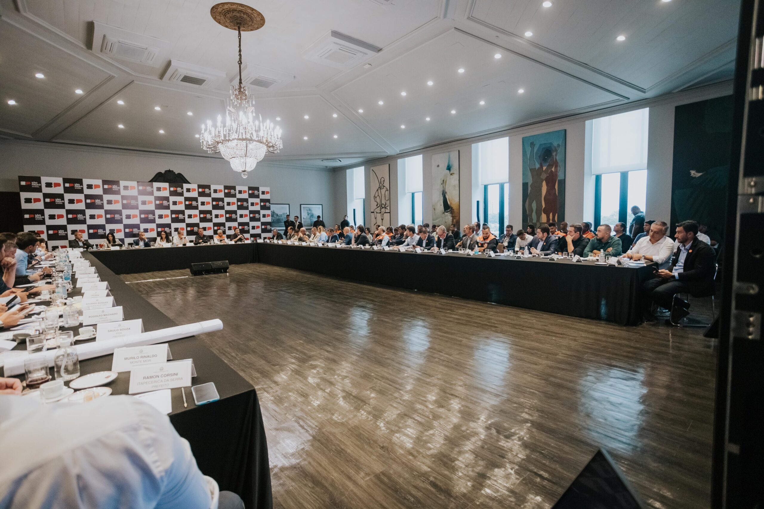 Encontro de prefeitos no Palácio dos Bandeirantes