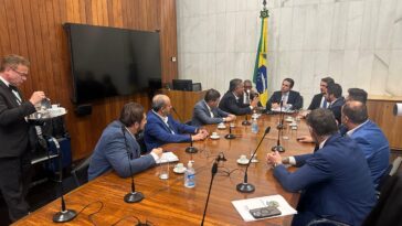 Encontro de prefeitos do Grande ABC com Hugo Motta, presidente da Câmara dos Deputados